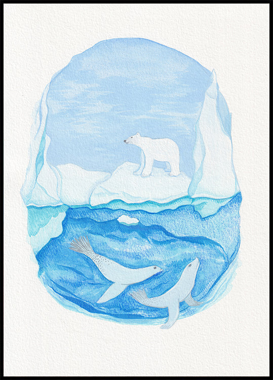 Arctic Life — aizsalušas jūras — polārlācis un roņi (JAUNS)