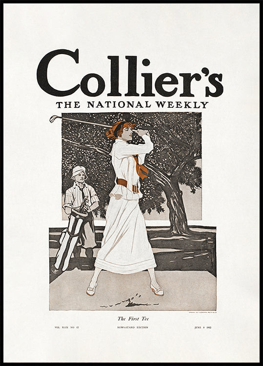 Collier's, the National Weekly, the First Tee (1912) Poster