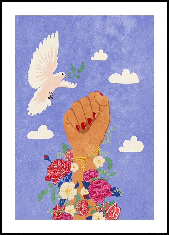 Feminista ököl poszter