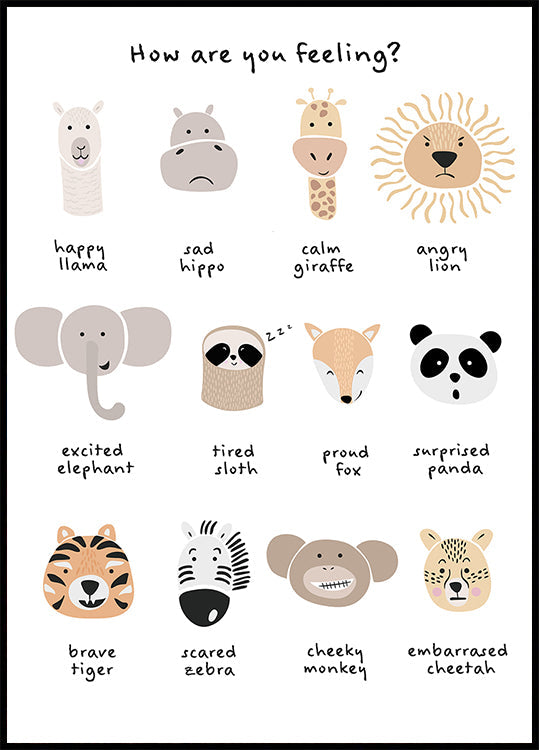 Kanner berouegend Meditatioun Emotiounen drécken 1 Poster