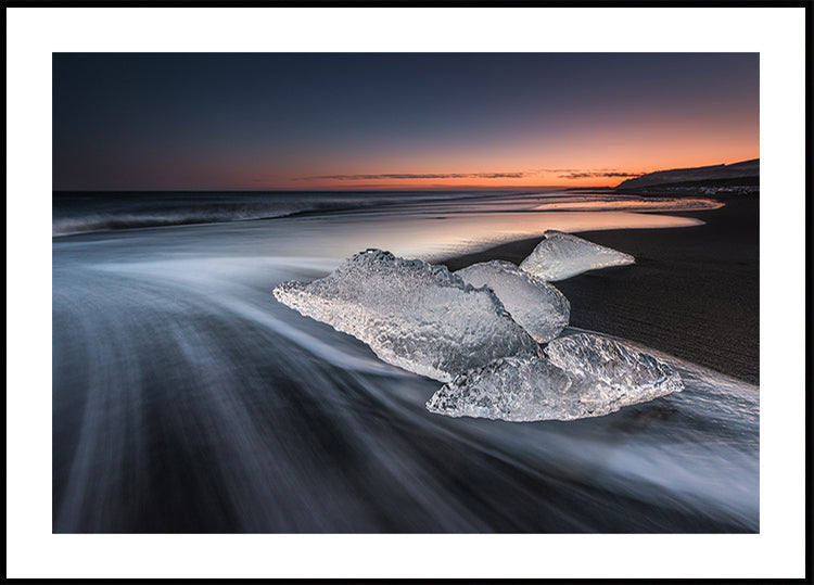 Plagát kryštálovej pláže