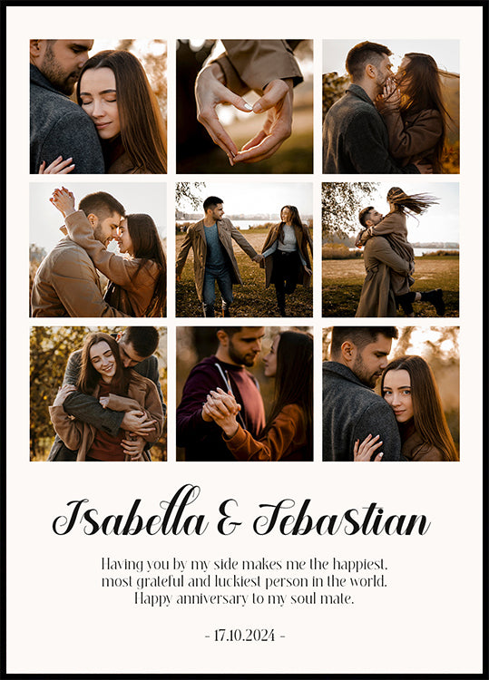 Môj prvý rok Photo Collage Plagát