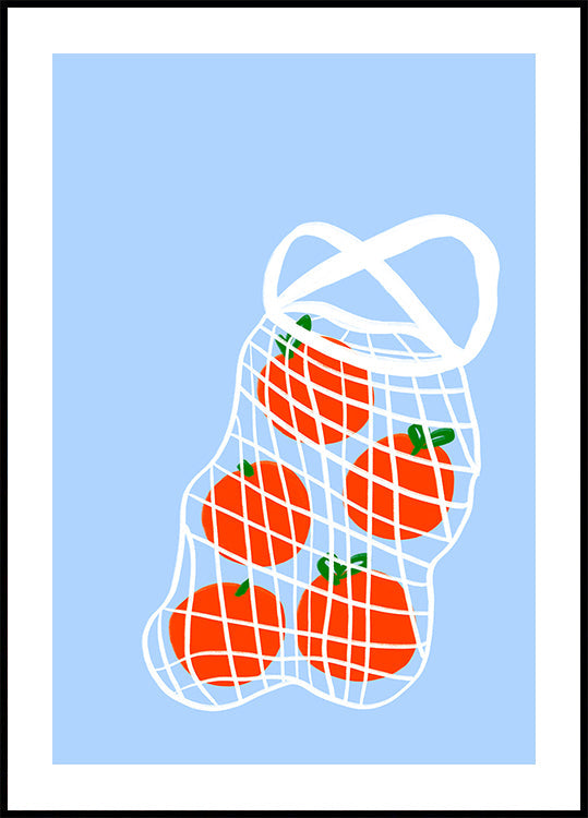 Tomatoes in Mesh Poster