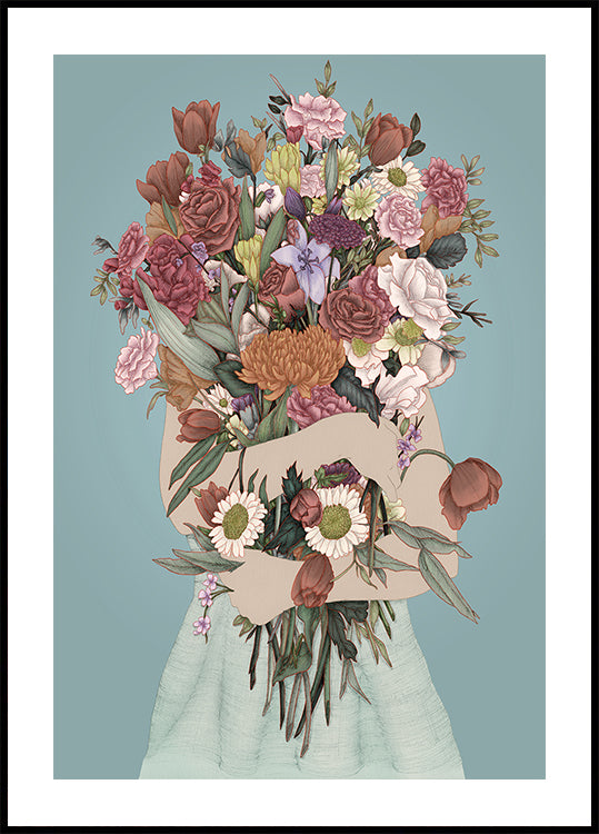 Zhromažďovanie veľkého plagátu Garden Teal