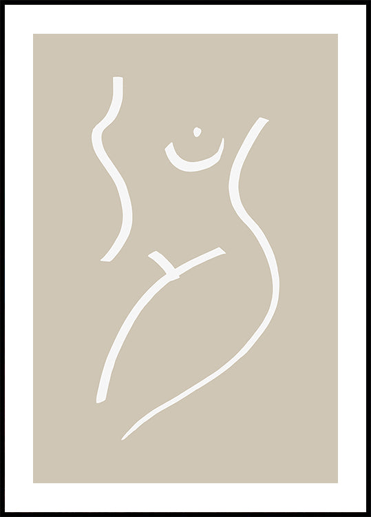 Body Sketch Smilšu plakāts