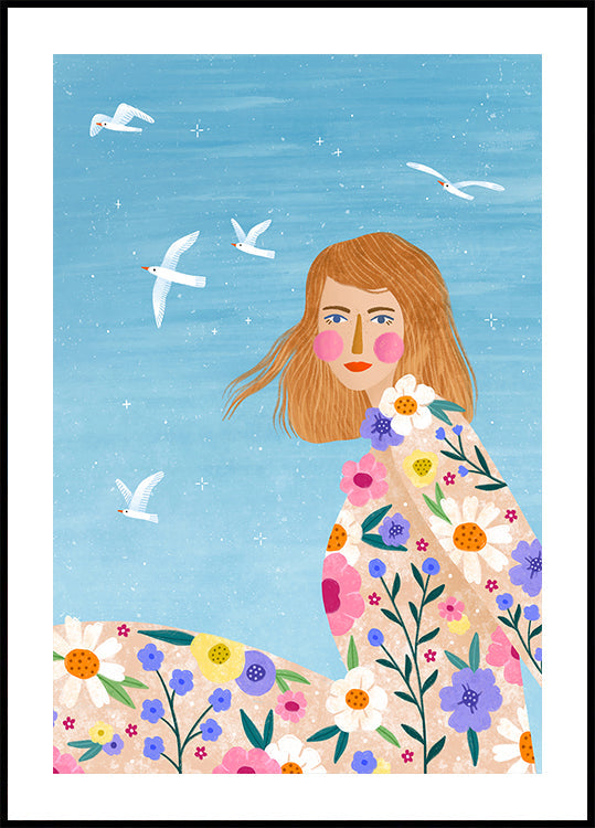 Floral Breeze Poster