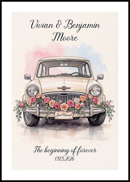 Just Married Personal Poster