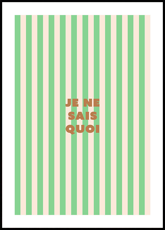 je ne sais quoi Plakatas