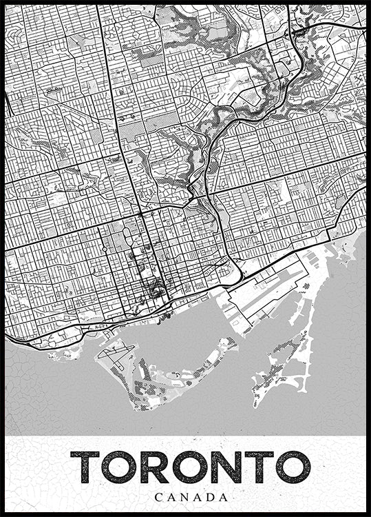 Toronto White Poster