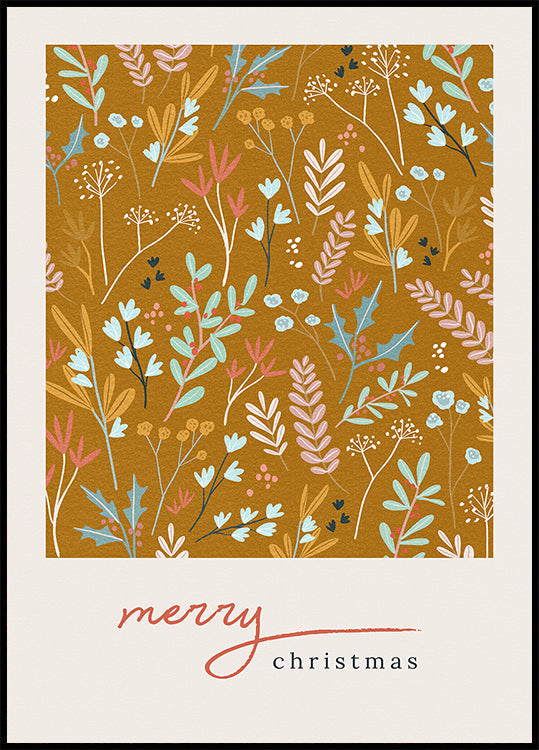 Boldog karácsonyt bronz plakát