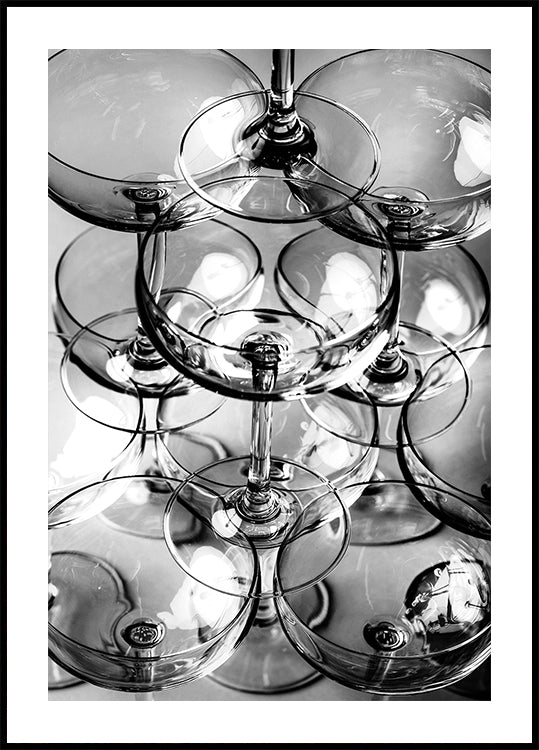 Champagne tower No.8 Poster
