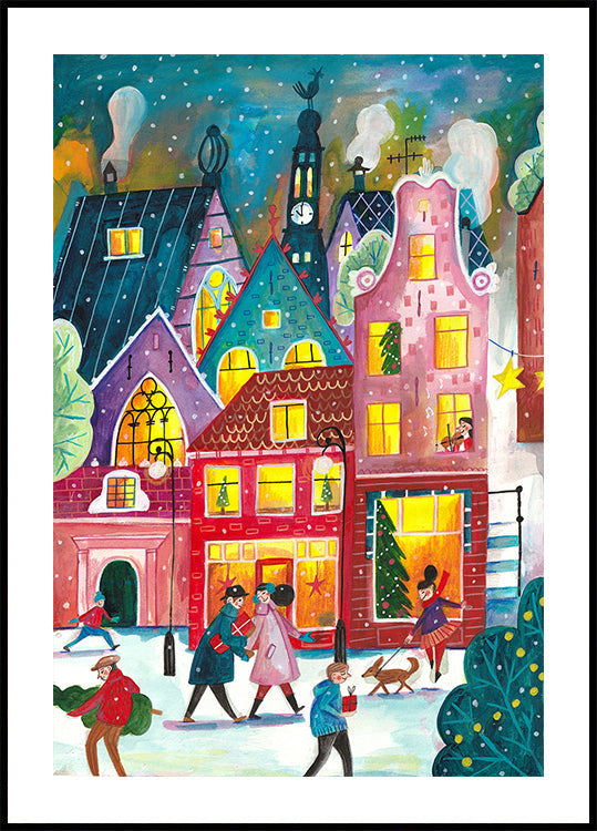 Christmas in Amsterdam Plakat