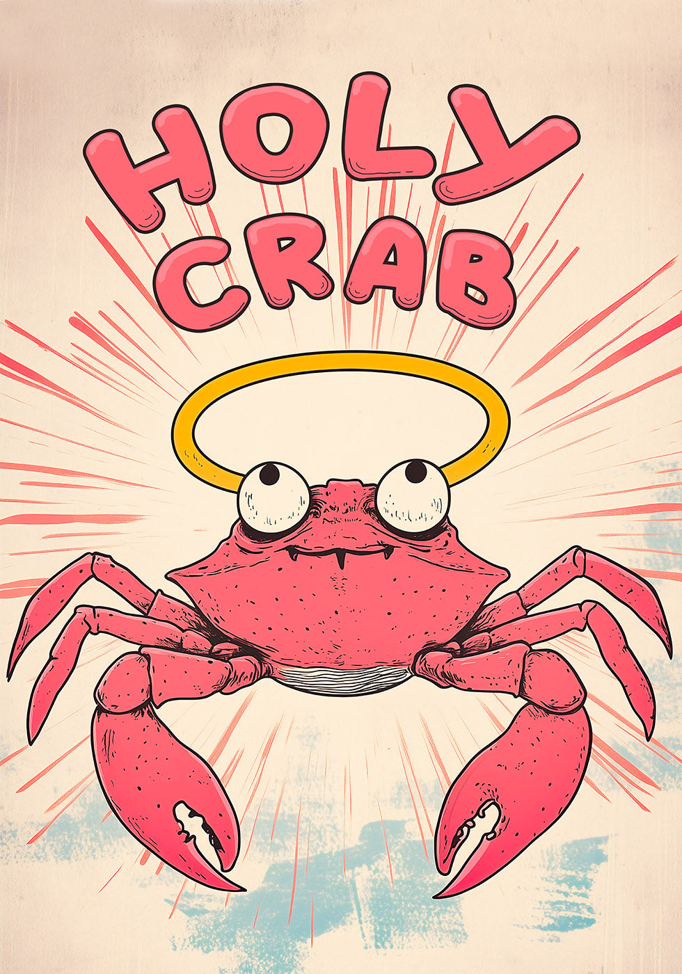 Crab sfânt, poster de desene animate Halo Crab 