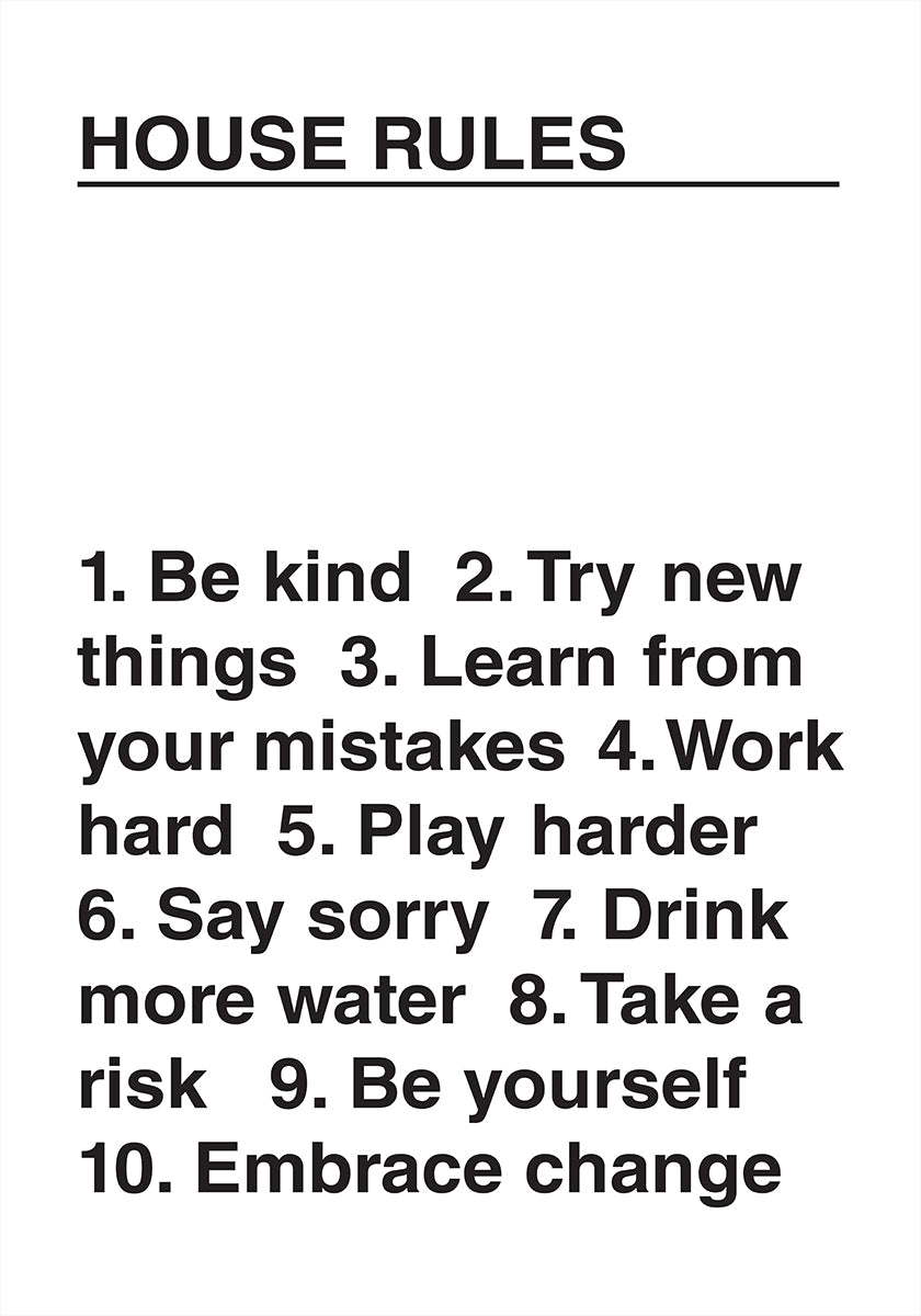 Hausregelen Affiche