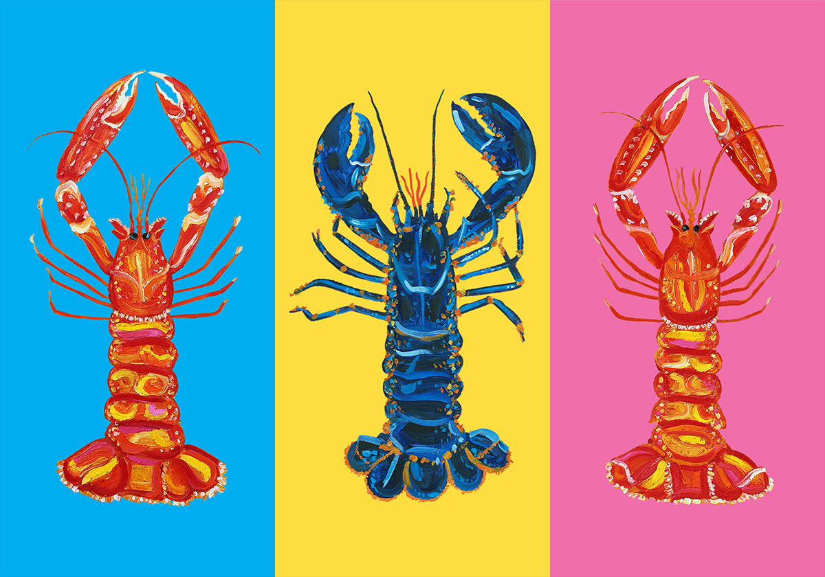 Homár Langoustines Pop Art poszter