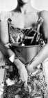 Woman with Champagne & Discoball Plakat - Posterbox.dk