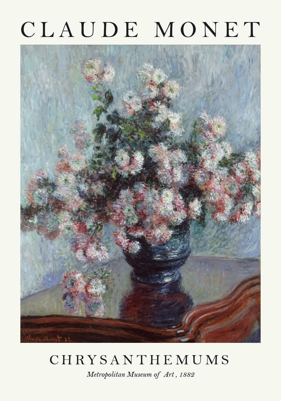 Monet Chrysanthemums Plakat - Posterbox.dk