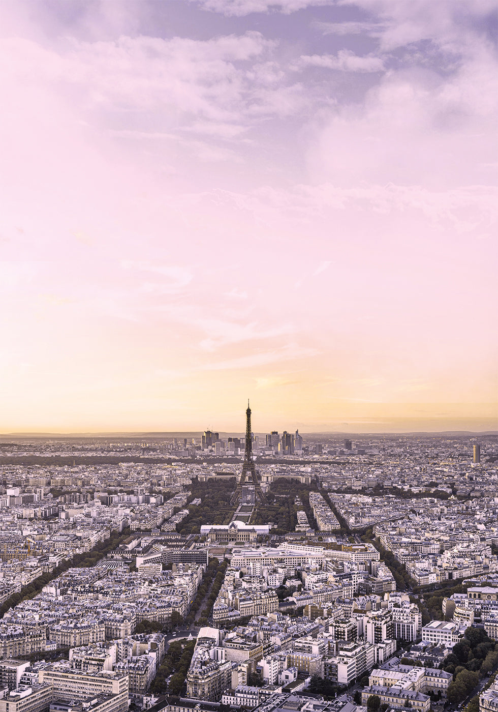 Paris During Sunset Plakat - Posterbox.dk