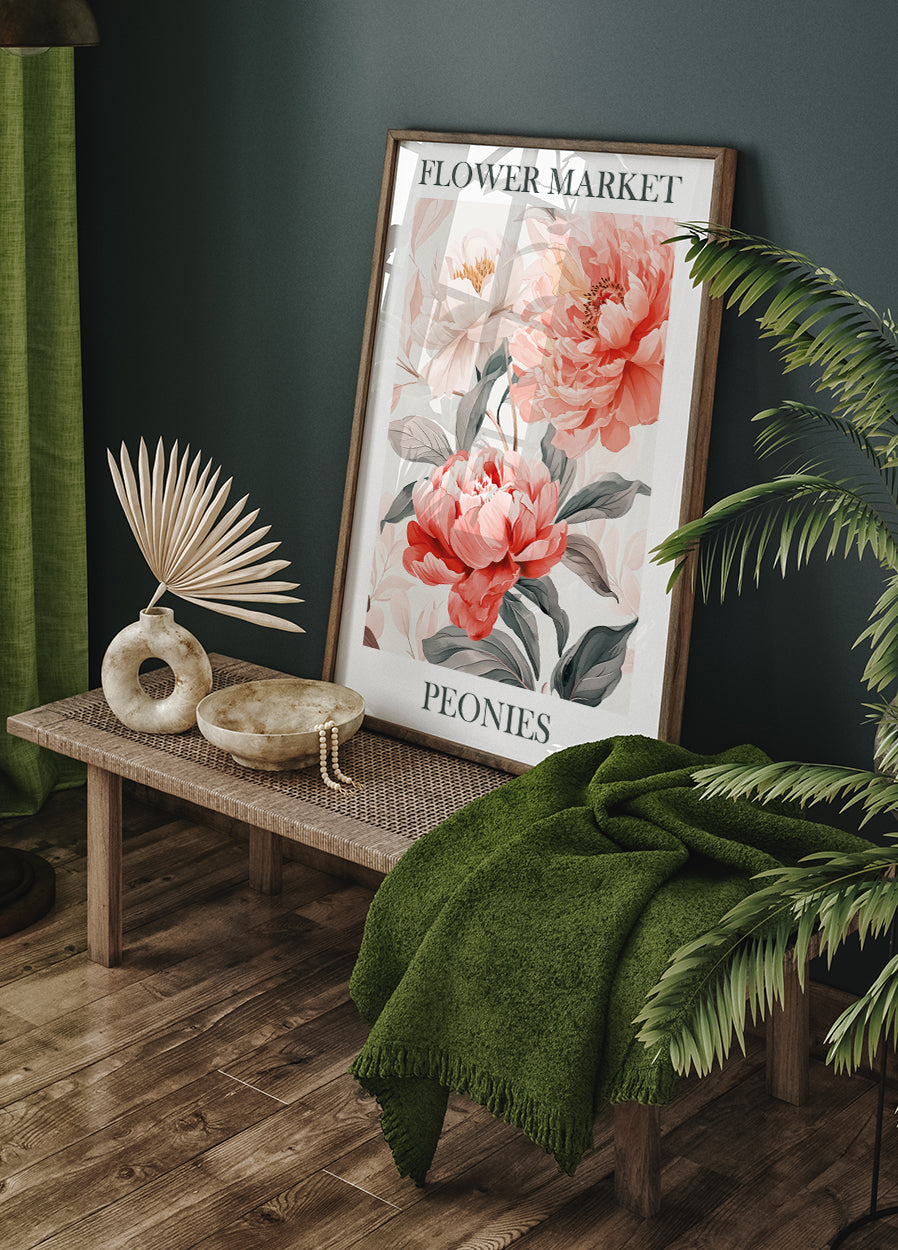 Peonies Pink Plakat - Posterbox.dk