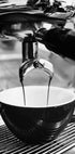 Pouring Espresso Coffee Into a Cup B&W Plakat - Posterbox.dk