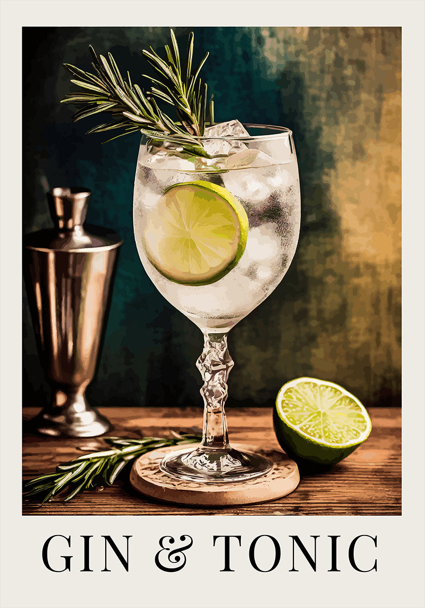 Gin &amp; Tonic Plakat