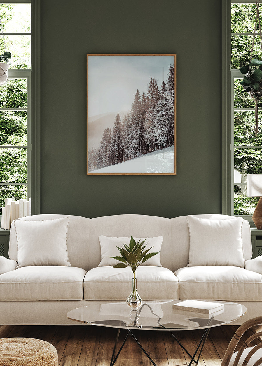 Snow Covered Trees Plakat - Posterbox.dk