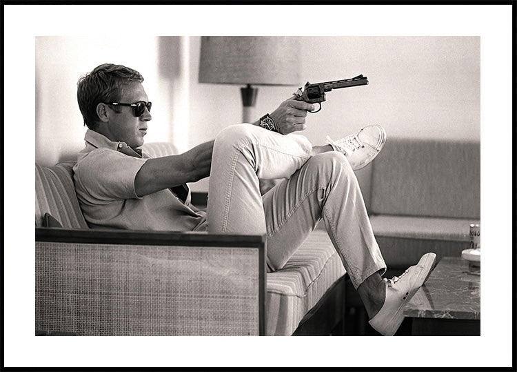 Steve McQueen Movie Scene Poster 1963 Plakat - Posterbox.dk