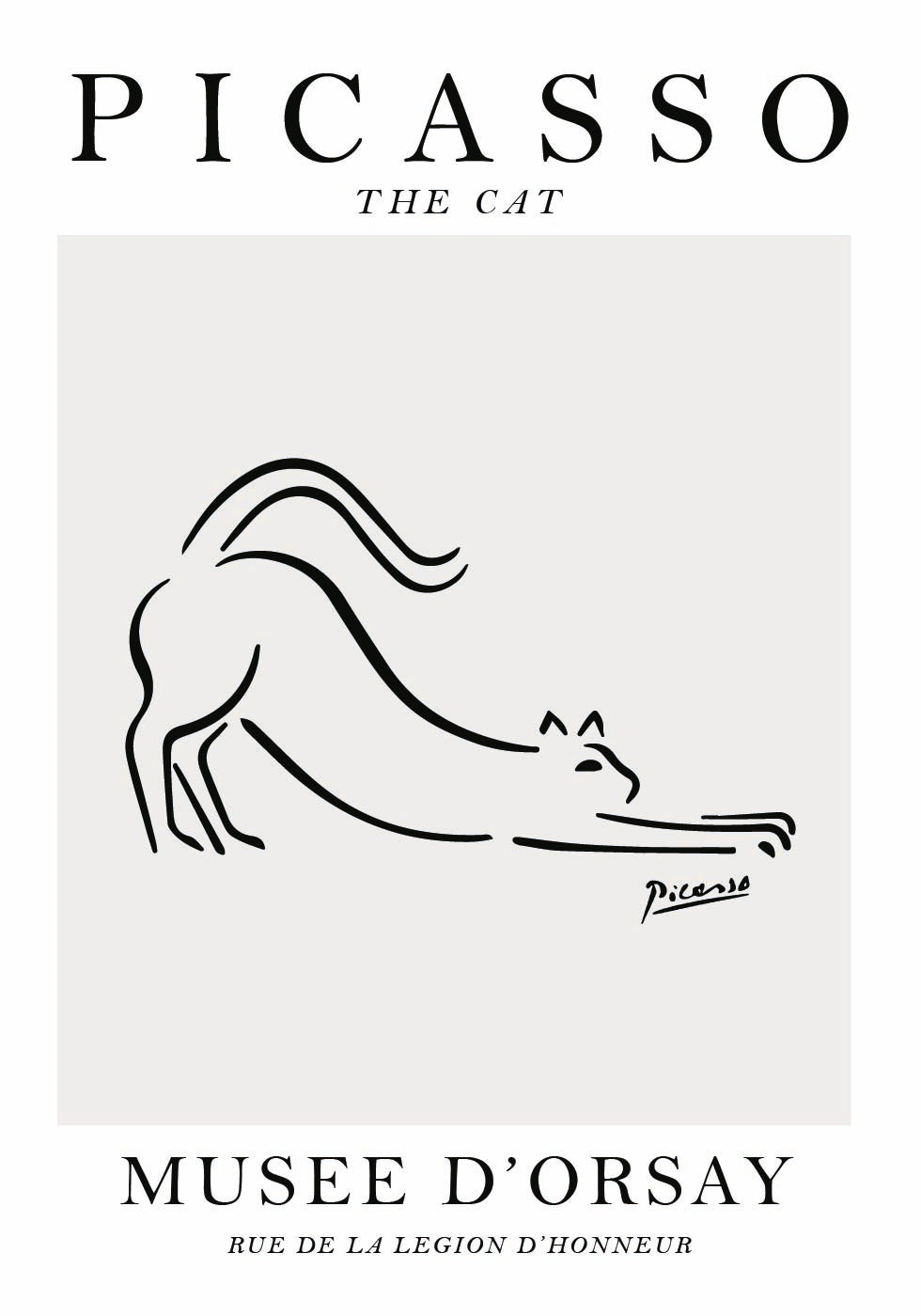 The Cat Picasso Plakat - Posterbox.dk