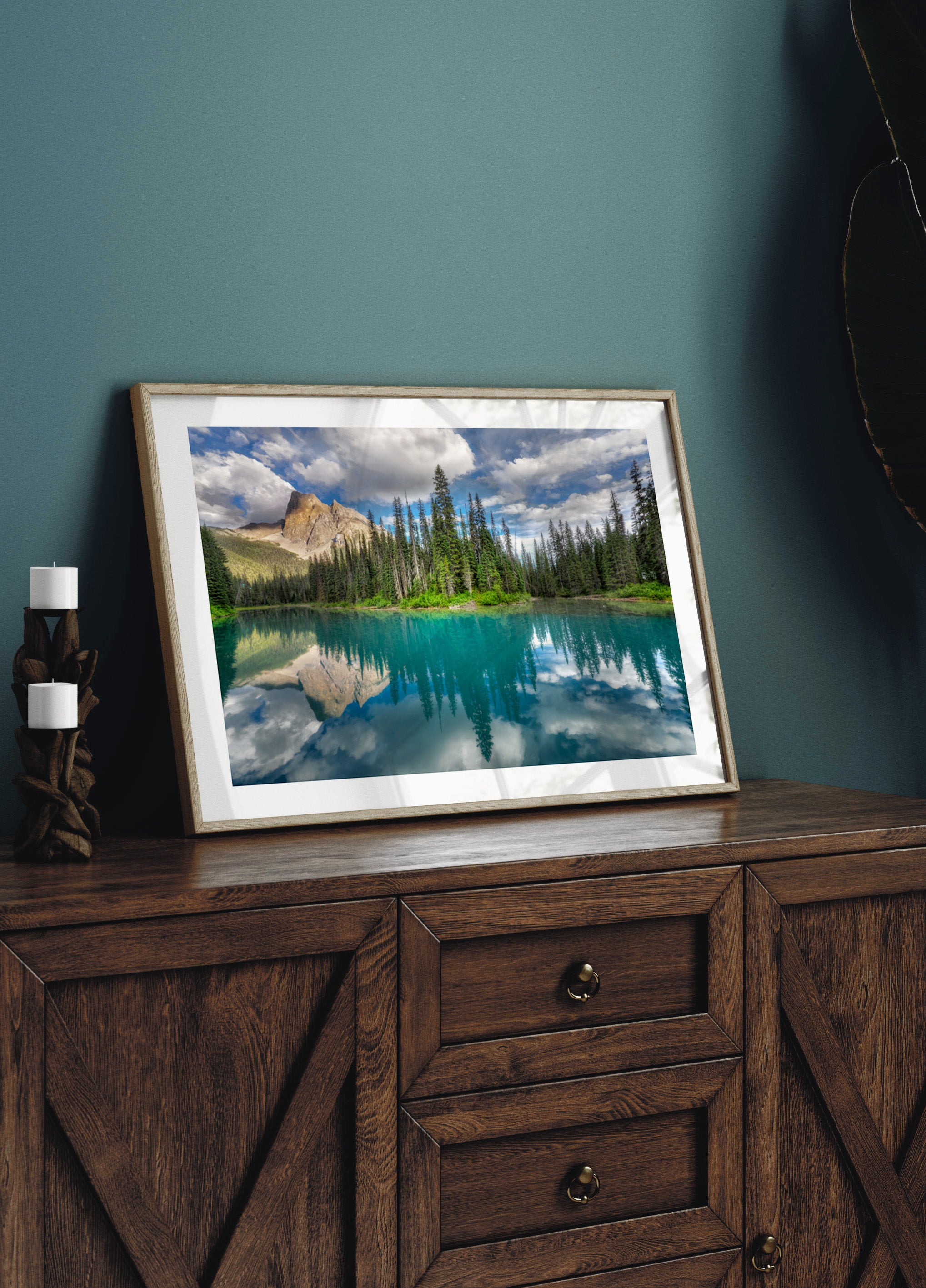 Turquoise Lake Reflexioun