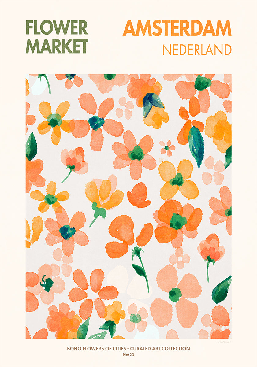 "Vibrant Blooms" Affiche
