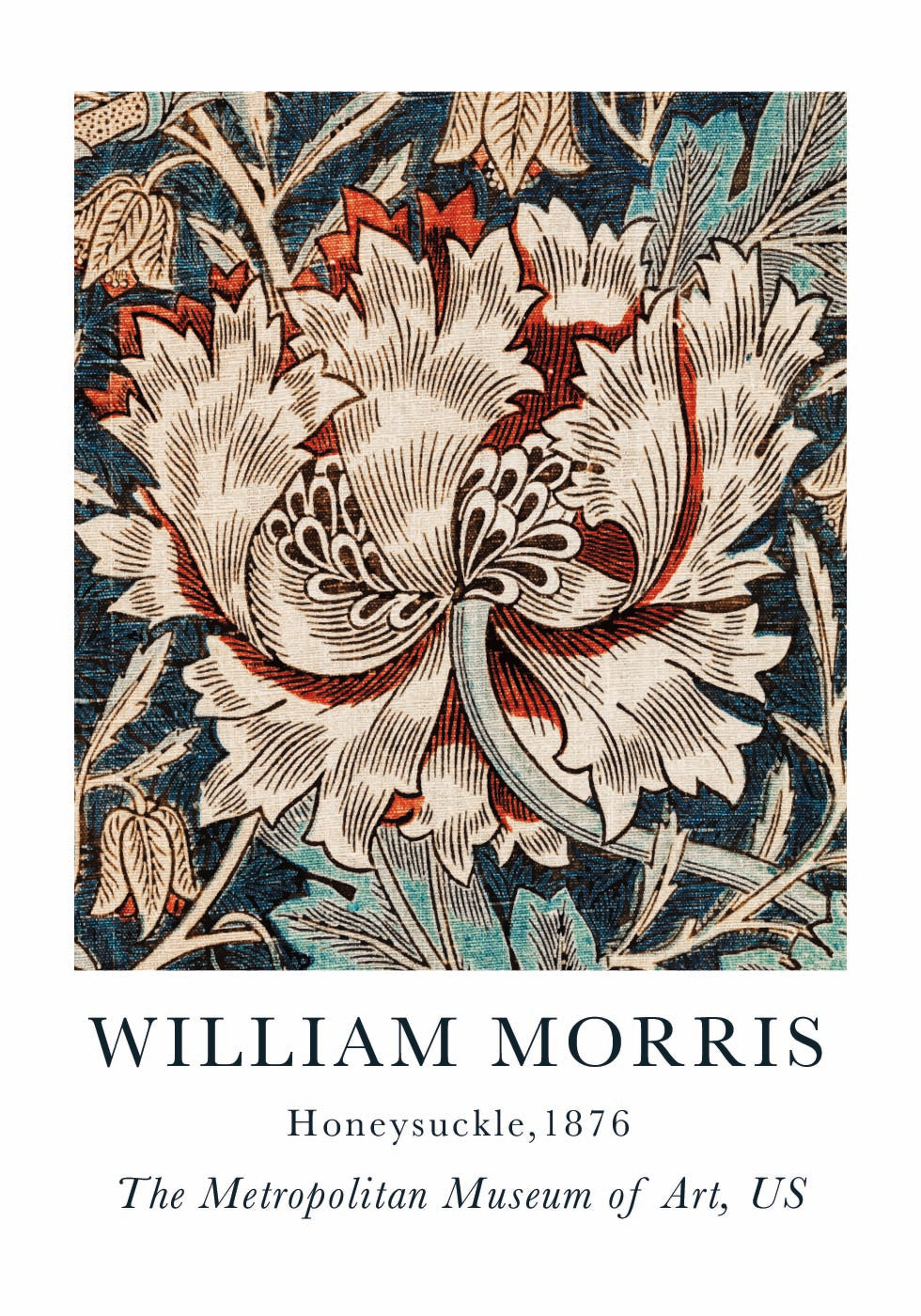 Poster cu caprifoi W.Morris