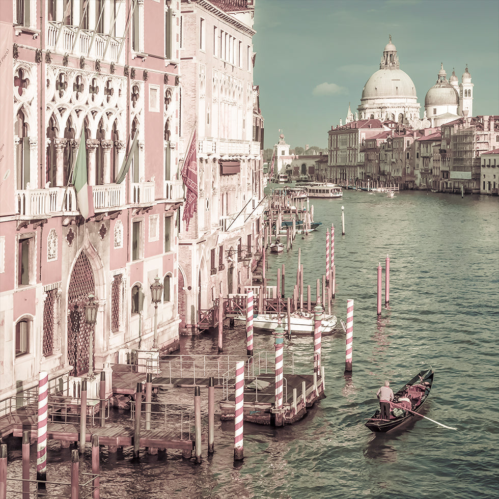 VENICE Canal Grande with Santa Maria della Salute | urban vintage style (NEW) - Posterbox