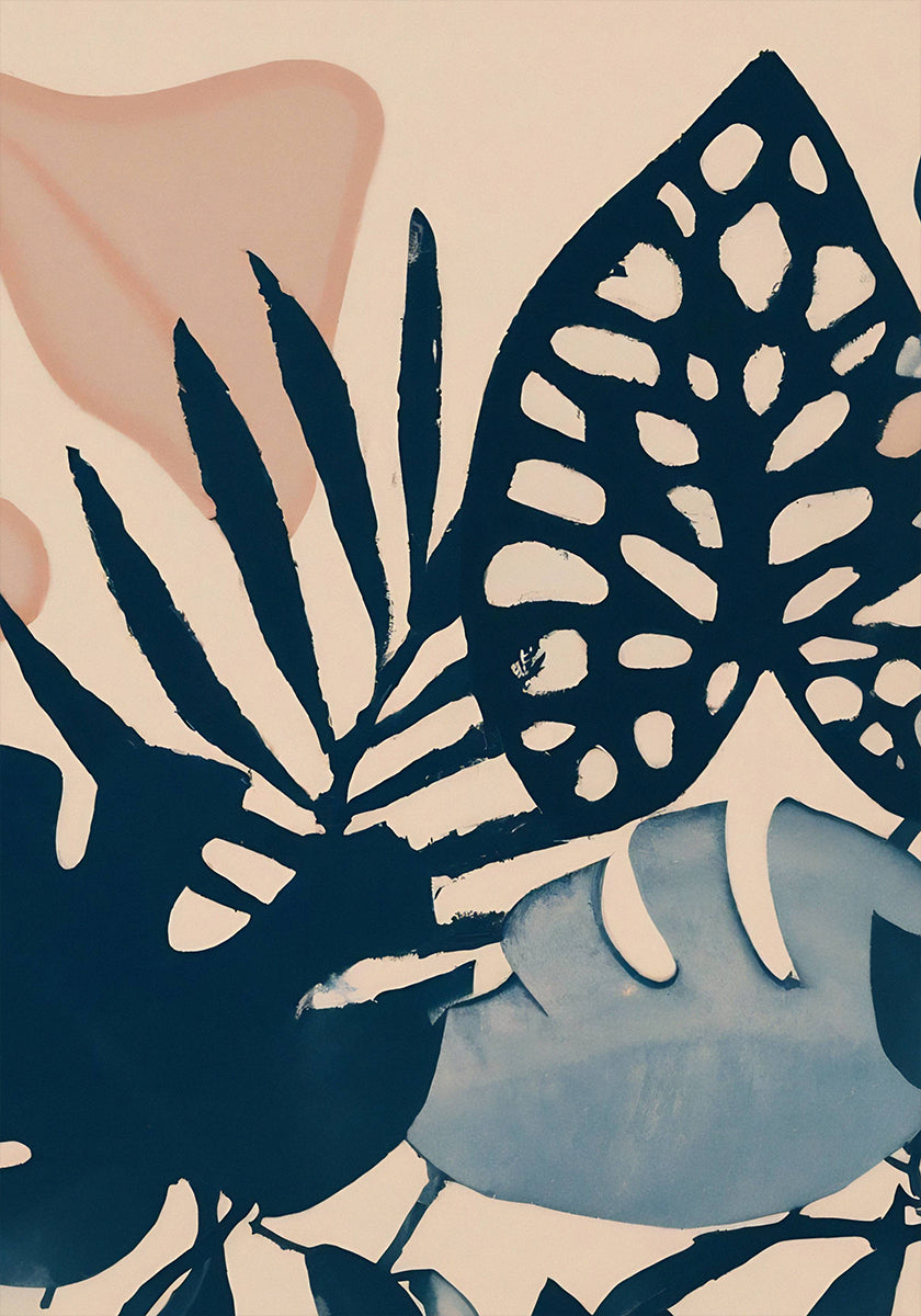 Powder Pink Leaves (NEW) - Posterbox