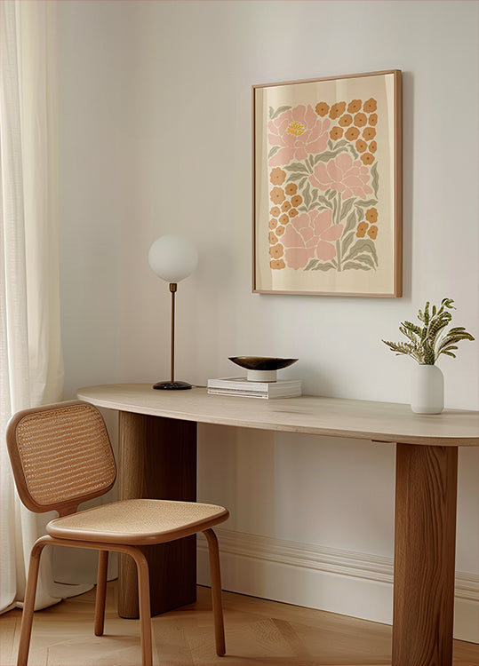 Retro Peonies (NEW) - Posterbox