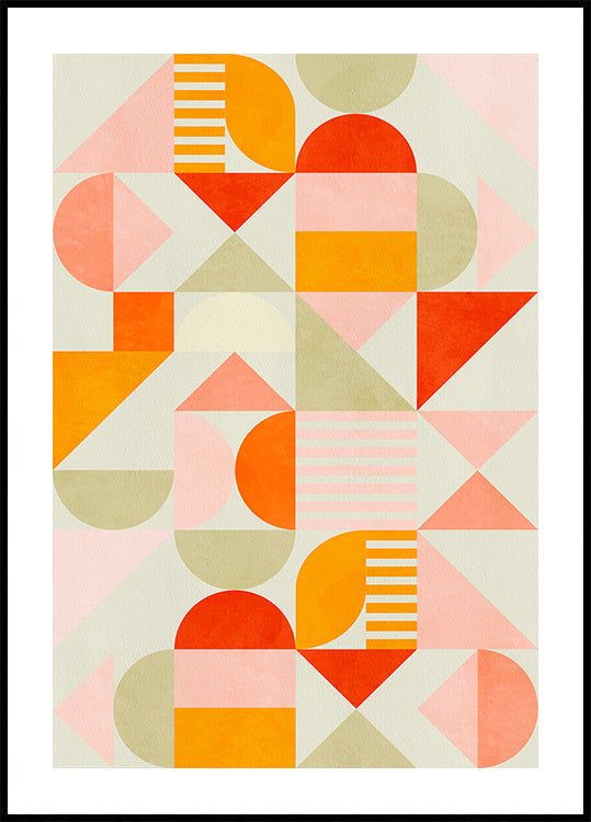 Bauhaus Fun Pastel Plakat - Posterbox