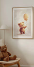 Teddy Bear and Balloon Plakat - Posterbox