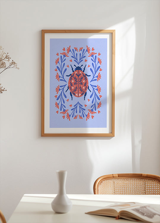 Folk Art Ladybug (NEW) - Posterbox