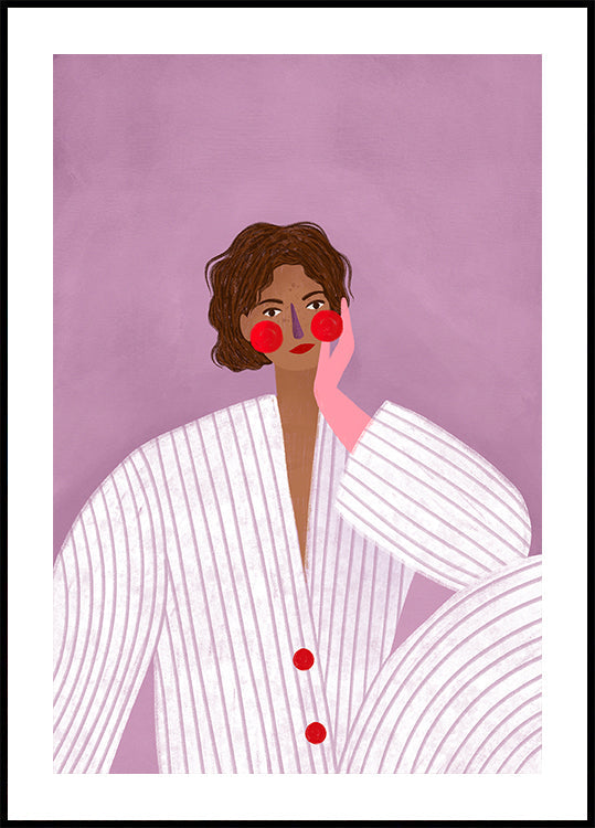 The Woman With the Pink Glove Plakat - Posterbox