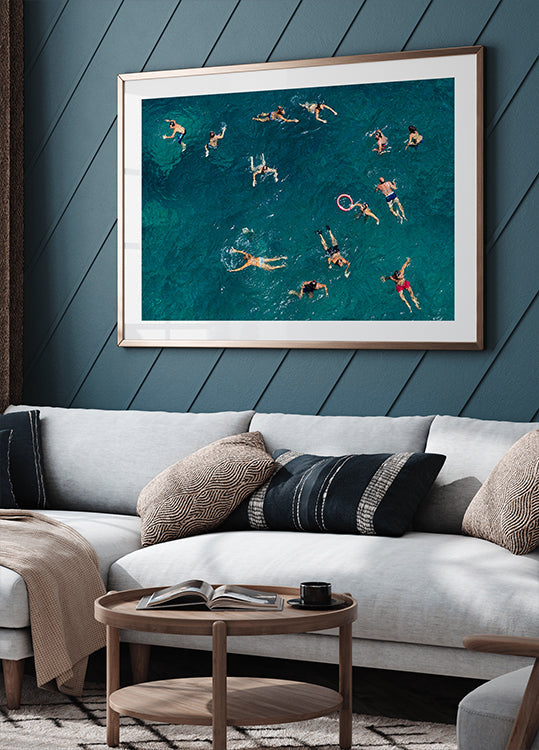 Blue water swim Plakat - Posterbox