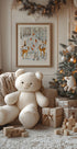 Christmas in the winter animal forest Plakat - Posterbox