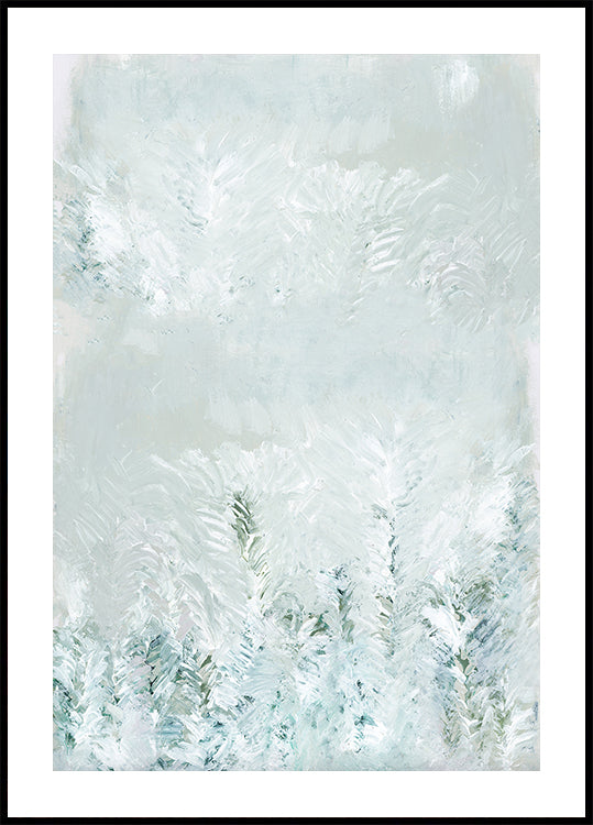 Winter White Forest Scene 2 Plakat - Posterbox