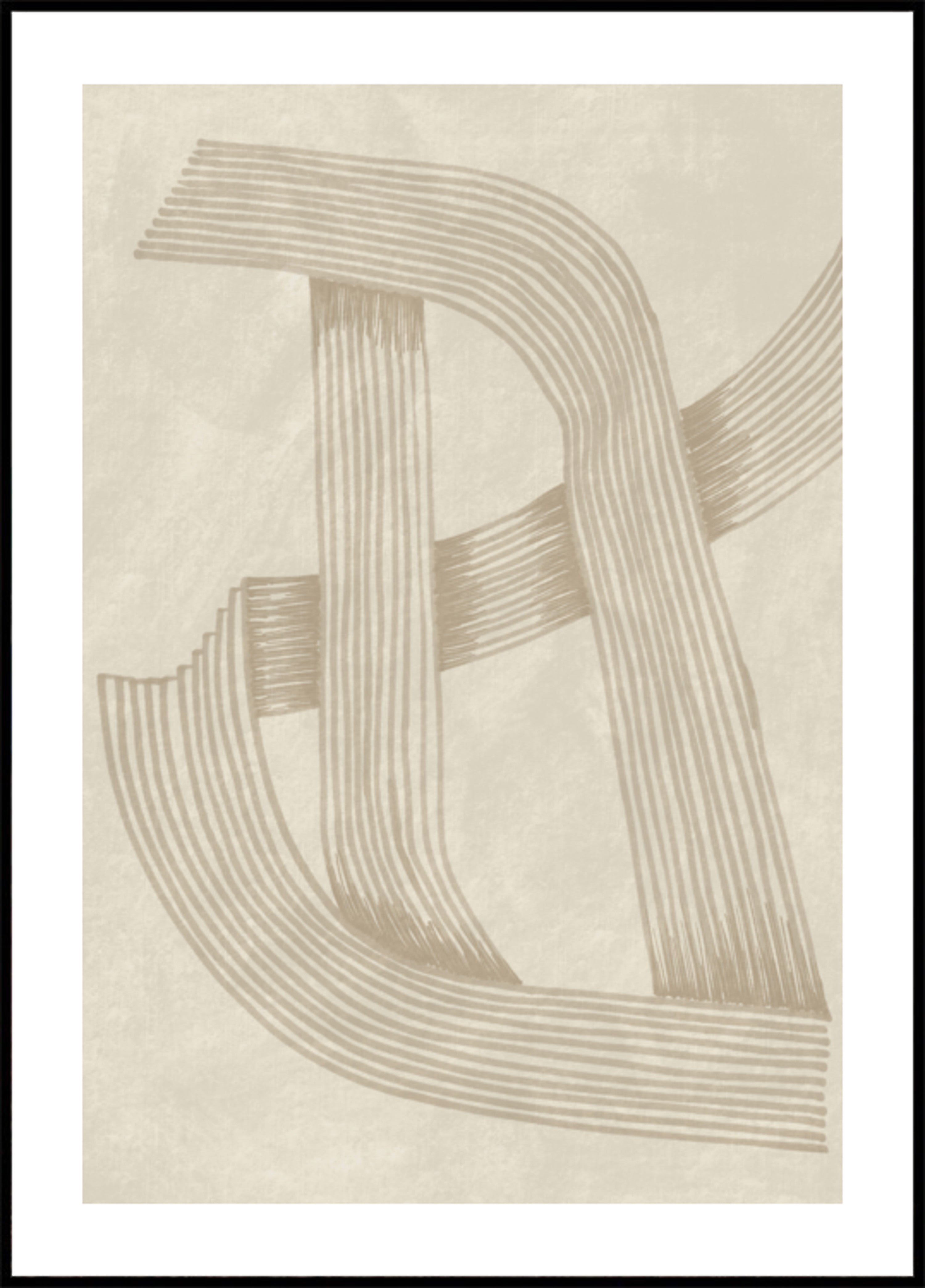 Woven Beige Lines