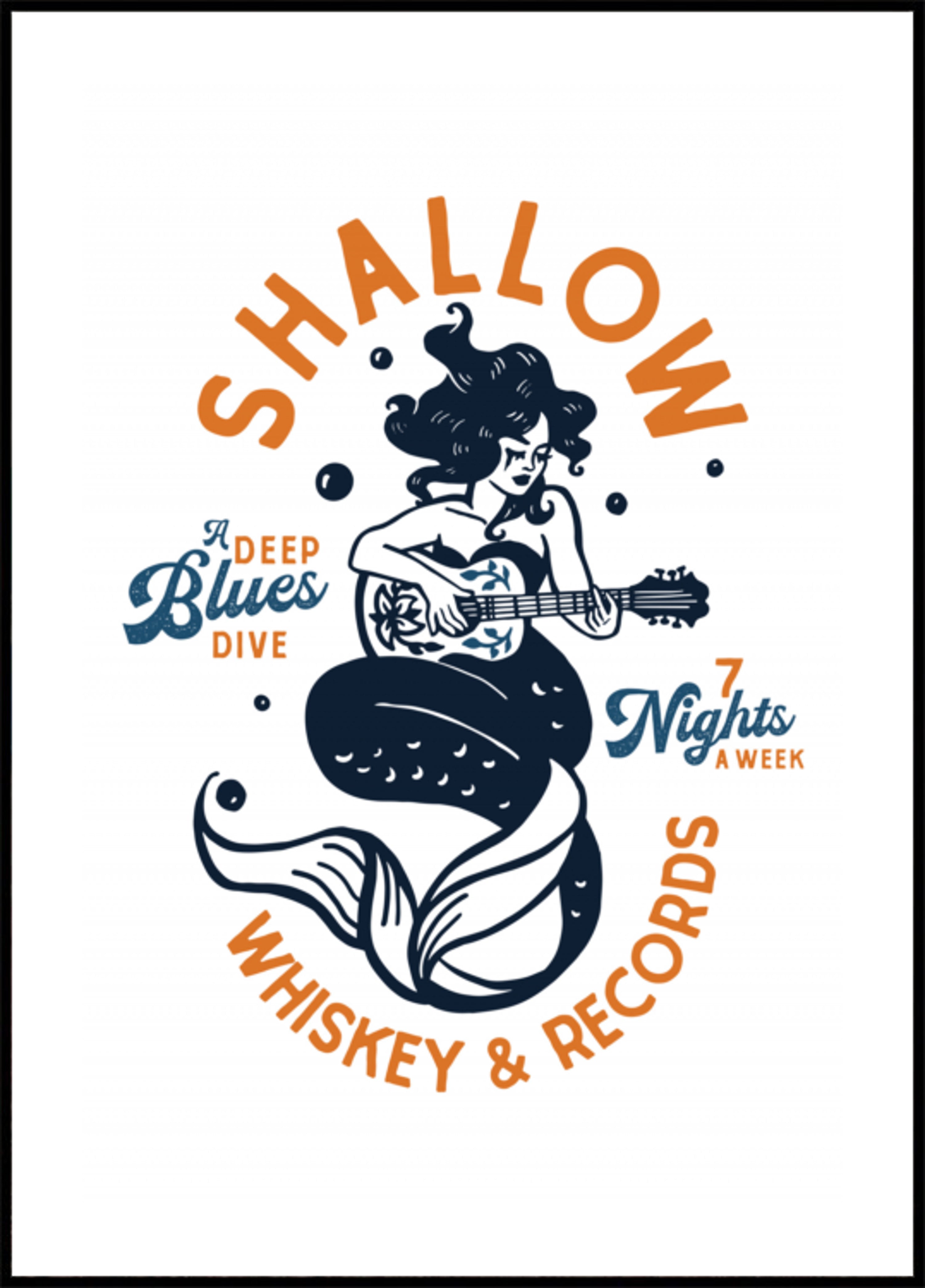 Shallow Whiskey & Records Dive Bar Music Mermaid