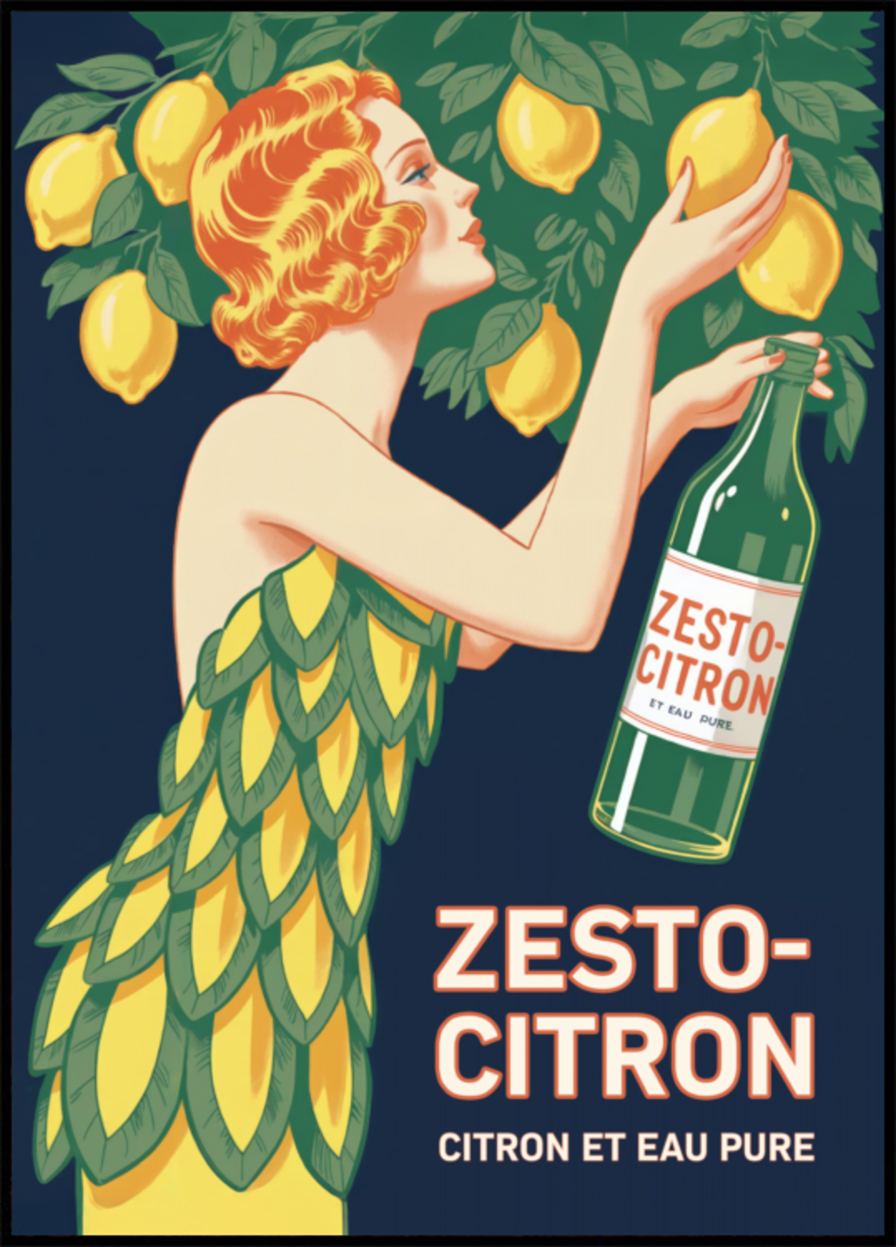 Art Deco Lemon Lady