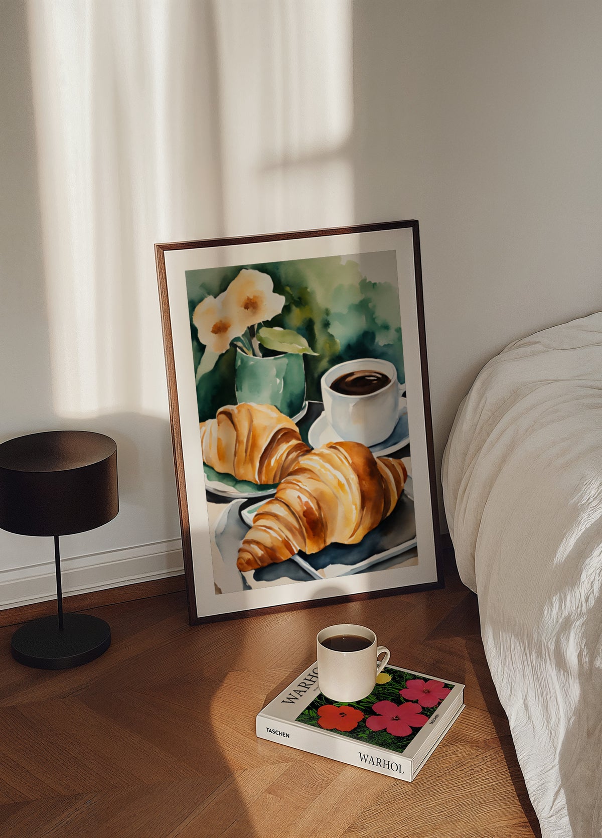Frësch Croissanten a Kaffi