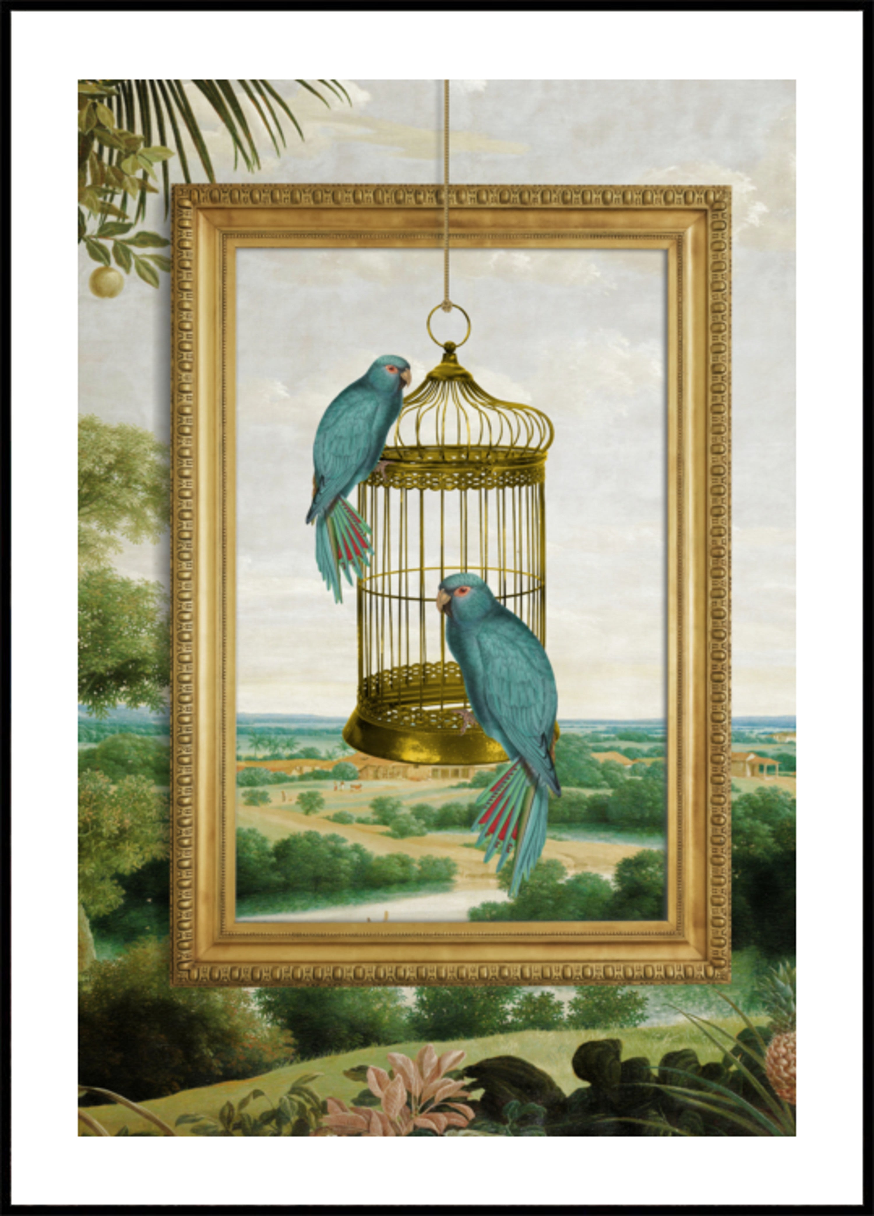 Blue Parrot's Golden Cage