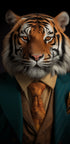 Dapper Tiger Portrait - Posterbox