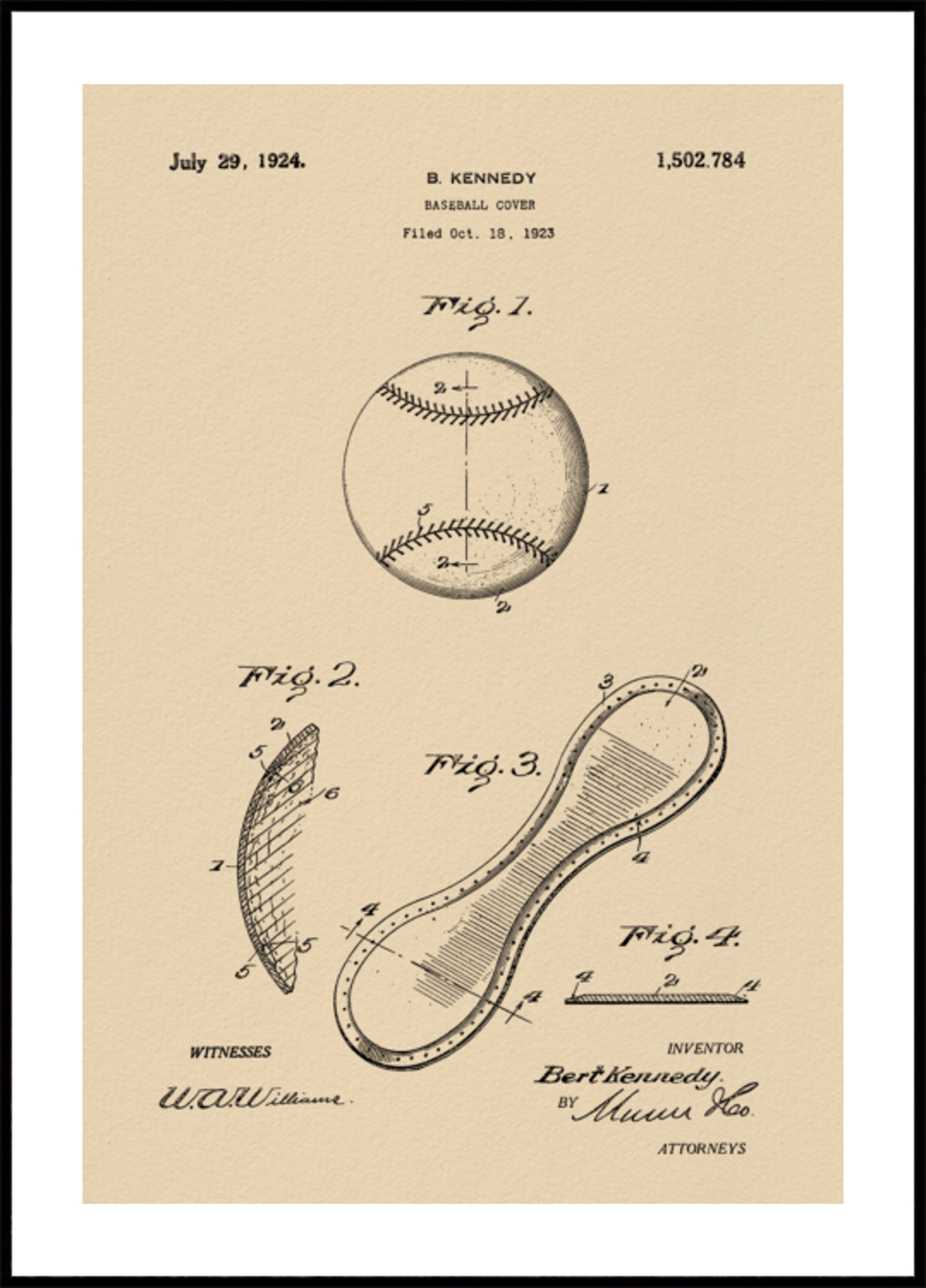 Vintage Baseball Patent Zeechnen