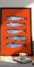 Sardines On Orange - Posterbox