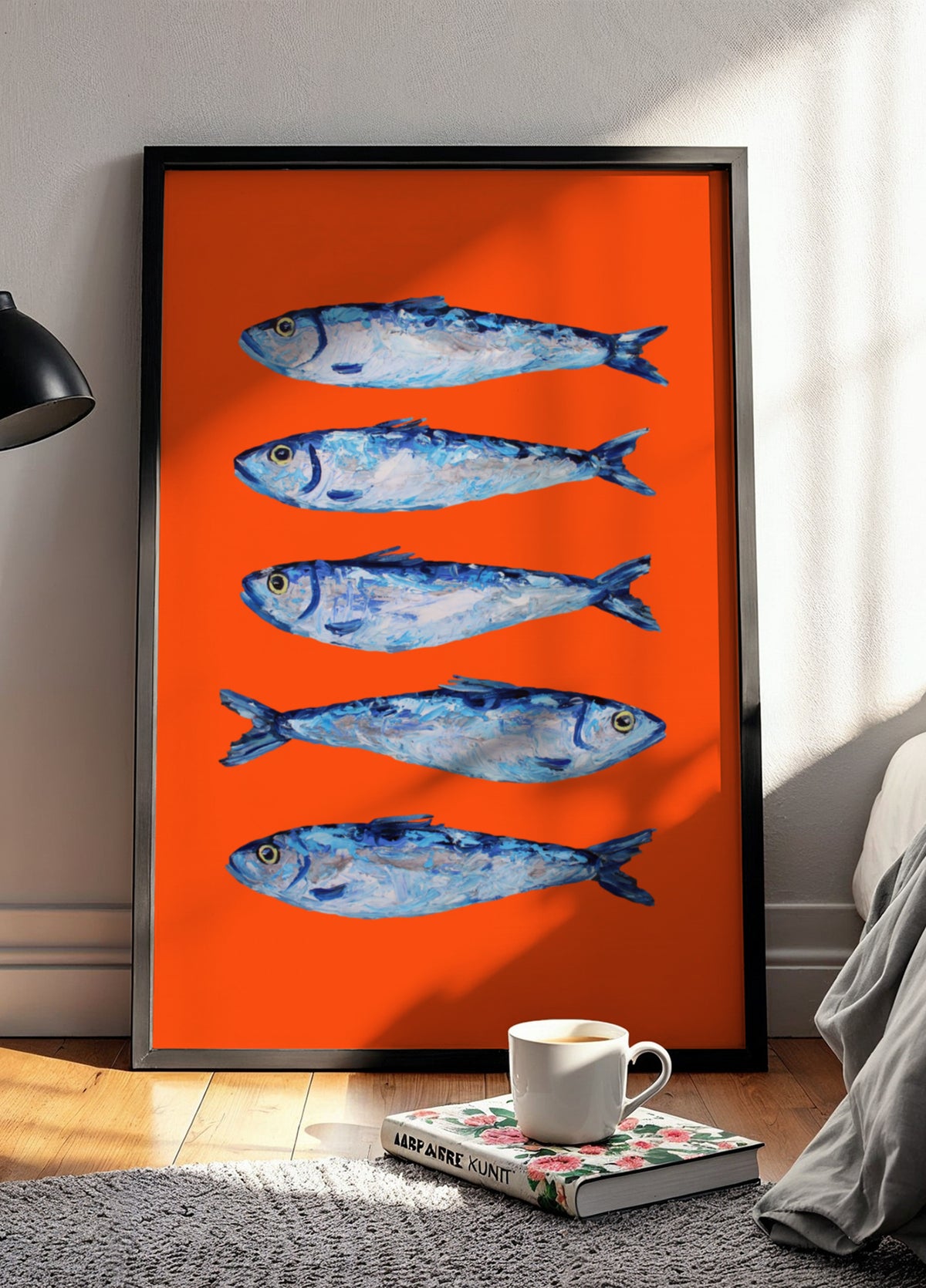 Sardines On Orange - Posterbox